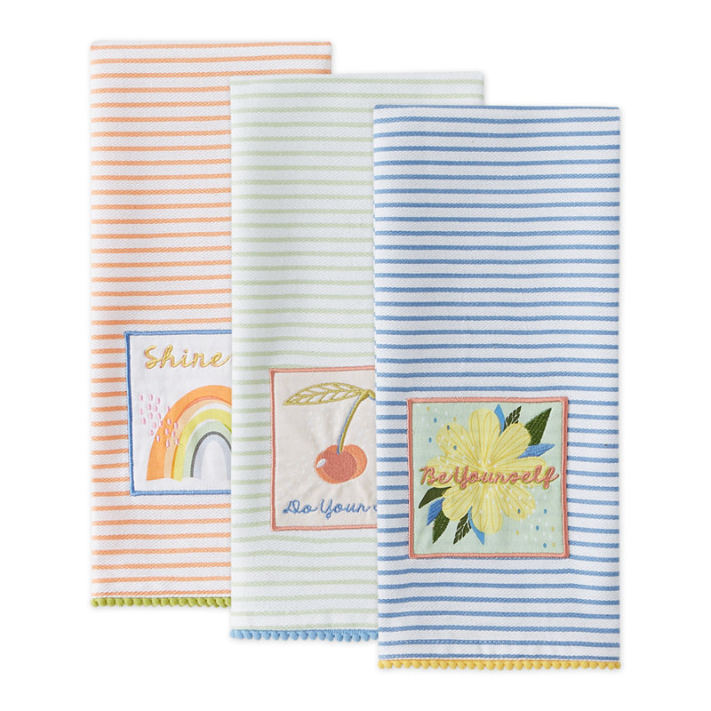 Embroidered Dish Cloth Kitchen Towel
