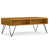 Oak Veneer Top/Black Base