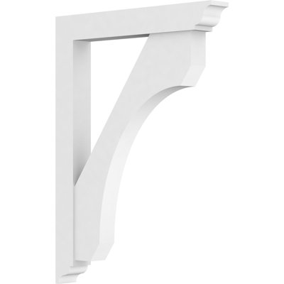 3"W x 24"D x 32"H Standard Legacy Architectural Grade PVC Bracket With Traditional Ends