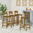 Caudillo Solid Wood Counter Stool