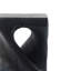 Table d'appoint MGO Twist Shape, texture bois, couleur noire-130095910