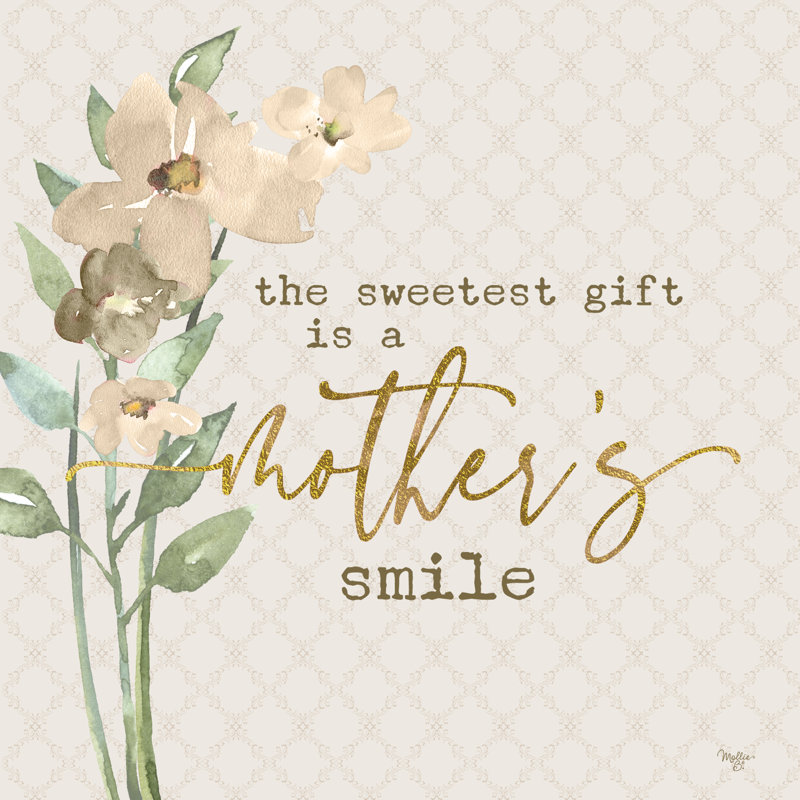 «A Mother's Smile On Canvas» par Mollie B., H 36 po x l 36 po x P 1,25 po