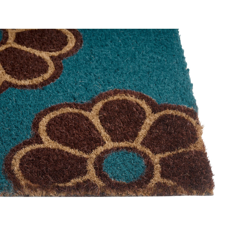Non-Slip Floral Indoor Doormat, 45cm W x 75cm L