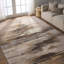 Tapis gris / brun clair touffeté à la main Fairlop-37842446