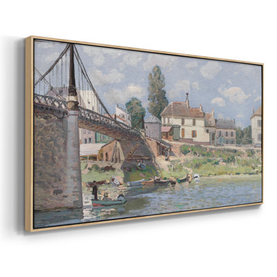 «The Bridge at villeneuve», toile tendue avec châssis, prête à être accrochée