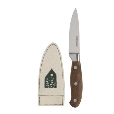 Bloomhouse 4 Inch German Steel Paring Knife W/ Walnut Wood Forged Handle