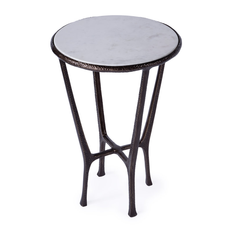 Lania Outdoor Marble Side Table