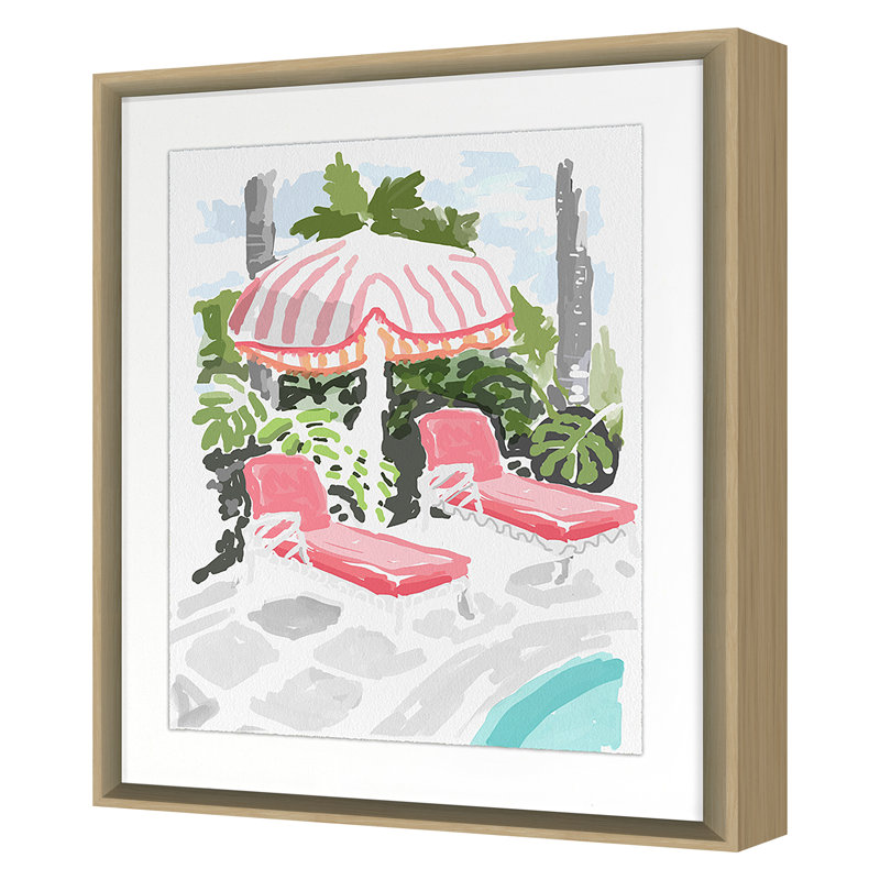 Lounge Print by Dana Gibson, Maple, 48" H x 40" W x 1.63" D