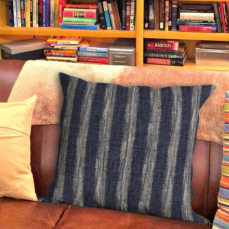 Noza Striped Outdoor Reversible Throw Pillow, 18" x 18"