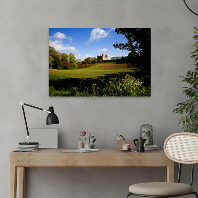 «Killyleagh Castle Co Down», Irlande, vache contemporaine, paysage, art naturel