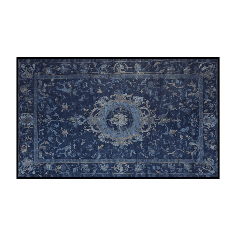 Tapis gris lavable à la machine, Rectangle 7 pi x 9 pi