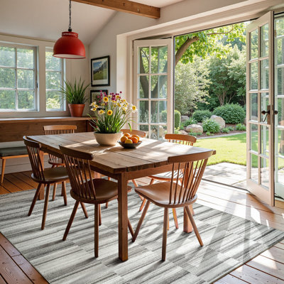 Modern Abstract Thin Washable Area Rug