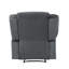 Fauteuil inclinable transitionnel gris, poids de 125,16 lb, fabrication à 8 ressorts, base en acier inoxydable, fauteuil inclinable avec soutien lombaire et revêtement