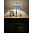 Lowell Tiffany Table Lamp Blue Stained Glass Dragonfly LED Bulb Included 12"W 12"D 19"H