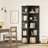 Finkel 66.9" H x 17.2" W Fan-Shaped 6-Tier Corner Bookcase, Wooden Opening Bookshelf-518053611