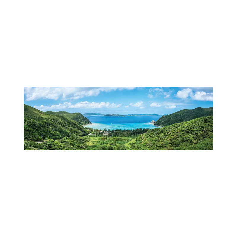 Tokashiku Beach Panorama, Tokashiki Island, Kerama Islands Group, Okinawa by Jan Becke - Wrapped Canvas Panoramic Print