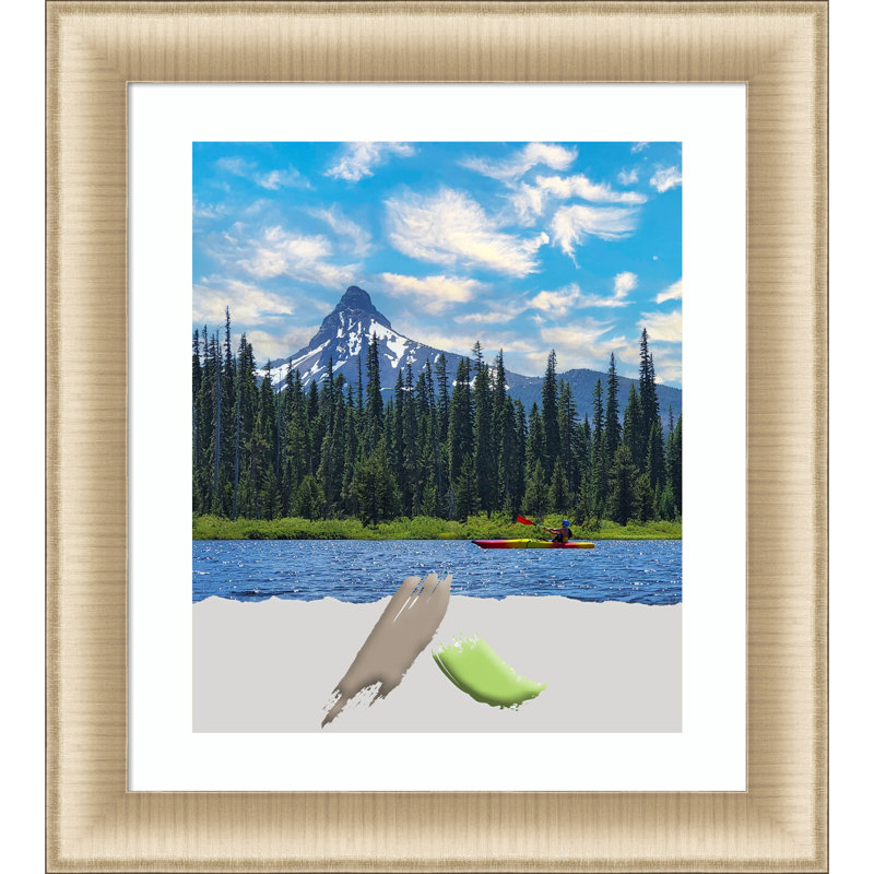 Ariade Picture Frame with Mat, Gold, 20" x 24"