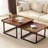 Set Of 2 Coffee Table Nesting Accent Tables