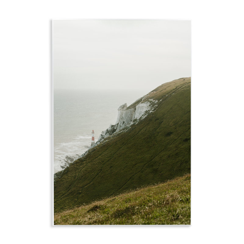 Plaque murale Hillside Beachy Head, phare de Jade Sharp Photo, H 15 po x l 10 po