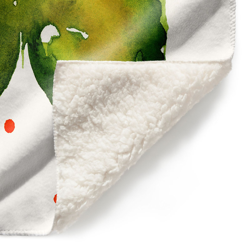 Couverture sherpae douce 33 de papillon aquarelle, l 68 po x L 80 po