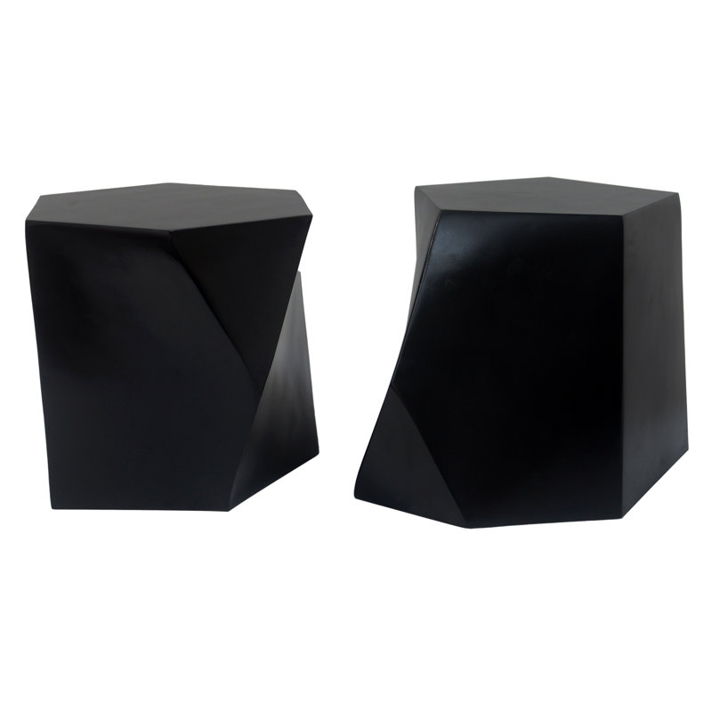 ENSEMBLE DE TABLE À CAFÉ MODERNE MGO, Black