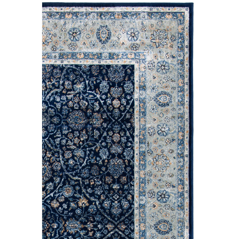 Tapis oriental persan en viscose rétro, Rectangle 4 pi x 5 pi 7 po