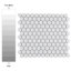Carreau de mosaïque de plancher et de mur en porcelaine blanc mat 10-1 / 4 "x 11-7 / 8" Metro