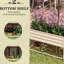 Boîte de jardin surélevée en acier galvanisé, crème, améliore votre esthétique surélevée, améliore l'organisation