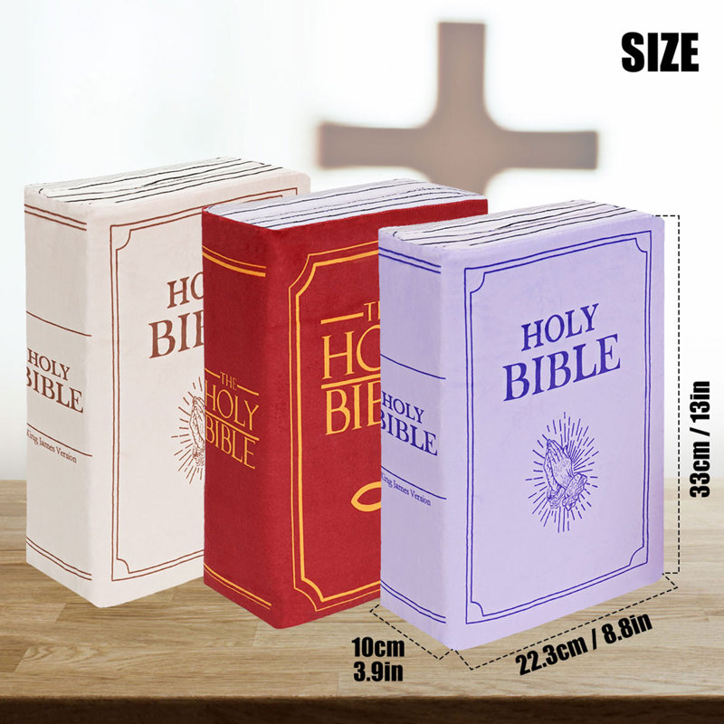 Coussin The Bible Bible, Mauve