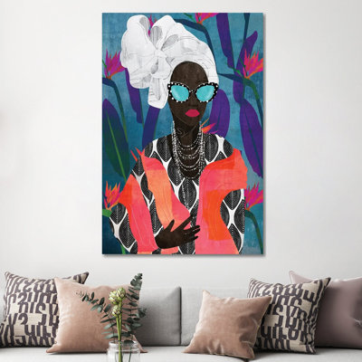 «Modern Turban Woman V» par Nikki Chu - reproduction