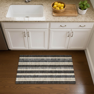Premium Machine Washable Mayfield AMF1954 Stripes Rug