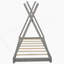Lit plateforme House avec structure triangulaire-1665823325