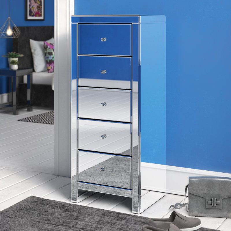 Zack 5 Drawer Narrow Chest