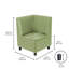 Fauteuil de coin modulaire Kid Comfort - vert fougère-124164527