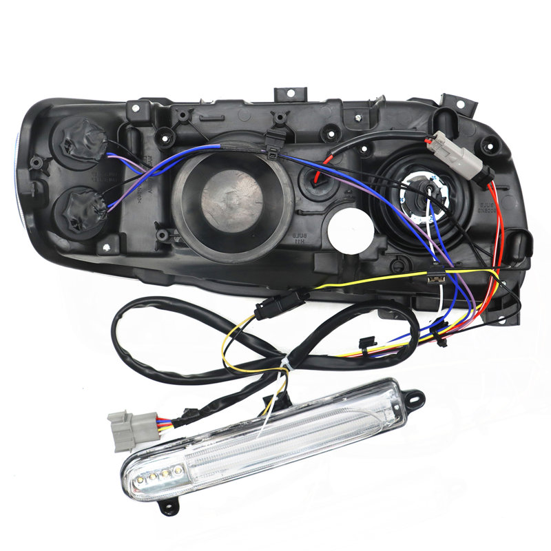 Chrome Headlights Assembly Compatible With 2008-2018 Peterbilt 388 389 Pair