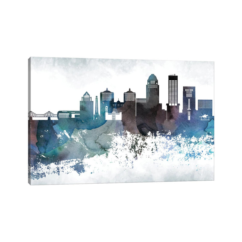Louisville Bluish Skylines - Wrapped Canvas Painting, 66.04 cm H x 45.72 cm W x 1.91 cm D