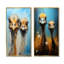 Ostriches Portrait Odyssey - ensemble de 2 décorations murales d'autruches-1214464815-1214464808
