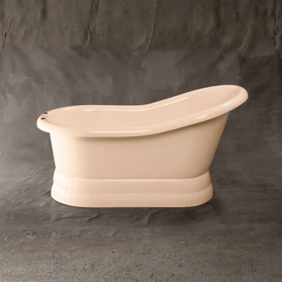 Madrone 5' Single Slipper Pedestal Acrylic Tub without Faucet Holes
