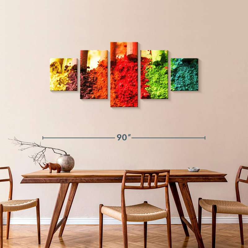 Crushed Chalks, 36" H x 80" W