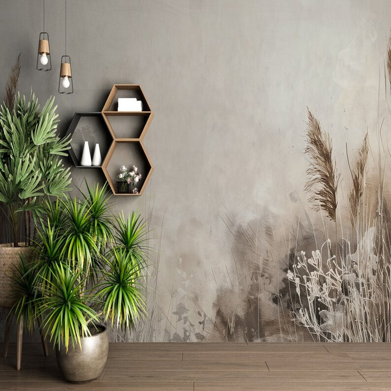 Chuchotement des herbes dans la brume d'automne, L 108 po x l 96 po