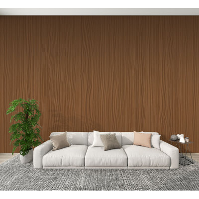 Papier peint adhésif auto-adhésif à texture de grain de bois brun chaud naturel H 100 po x l 144 po Papier mural amovible en PVC auto-adhésif pour chambre à coucher, bureau à domicile