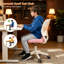 Fauteuil de bureau ergonomique compact pivotant sans accoudoirs, chaise de bureau rembourrée en filet pour enfants et adolescents-268213529