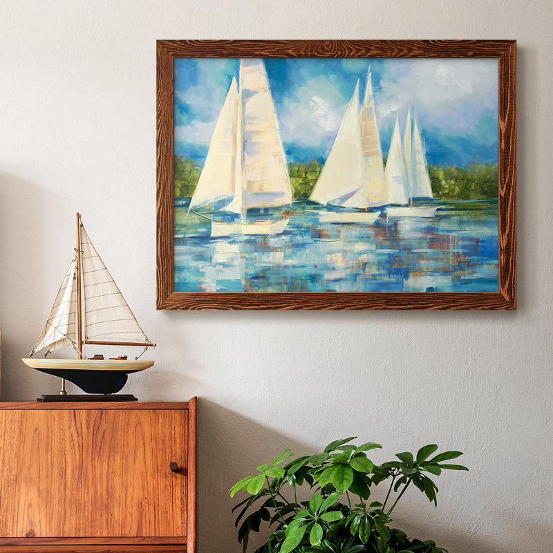 Voile transparente encadrée sur toile, Érable, H 18 po x l 26 po x P 1,5 po
