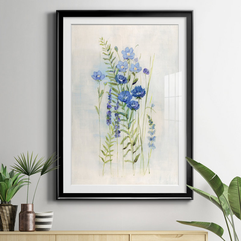 Cottage Wildflowers III - Cadre photo, reproduction d'art sur papier, H 18,5 po x l 24,5 po x P 1,5 po, Noir