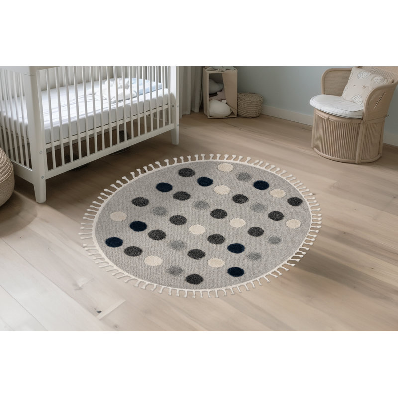 Camus Animal Print Area Rug, Round 133cm