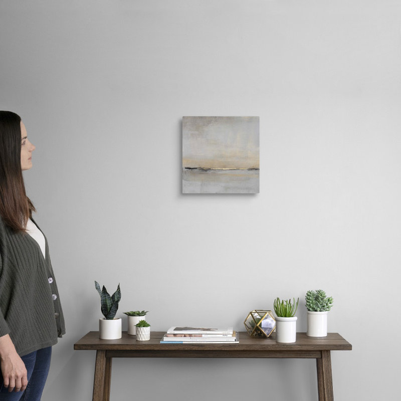 «Horizontal Flow II» par Tim O'Toole - Peinture sur toile, Toile tendue, H 12 po x l 12 po, Sans cadre
