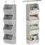 Organisateurs de garde-robe suspendus à 4 tablettes pliantes