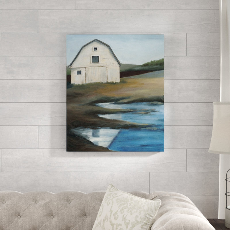 « farmstead i », reproduction d’art, H 30 po x l 25 po x P 1,5 po, Toile