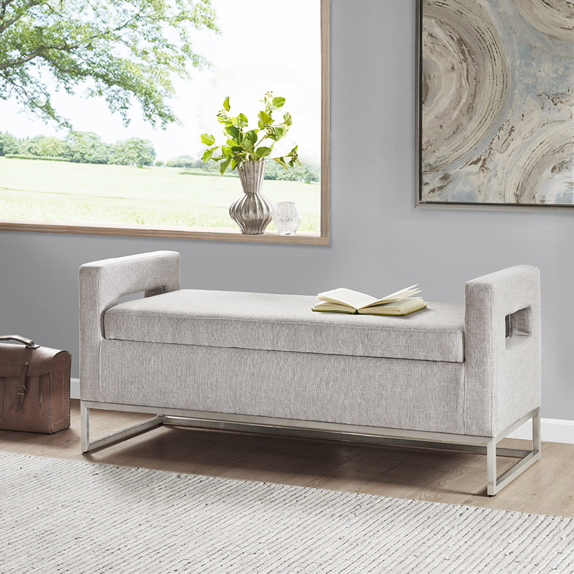 Orren Ellis Soft Close Storage Bench - Wayfair Canada