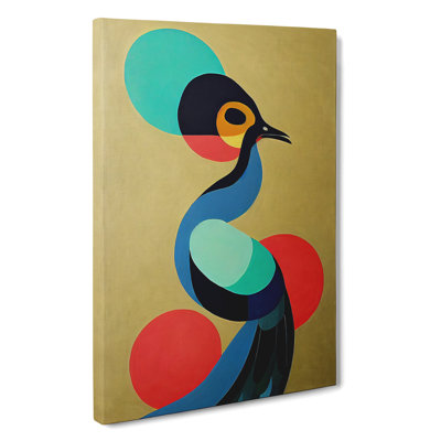 Abstract Bird No.3 - Wrapped Canvas Painting